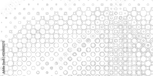 Monochrome printing abstract halftone trendy defect overlay creative design texture, seamless white and grey grunge halftone pattern dot background texture overlay distress stroke pattern design.