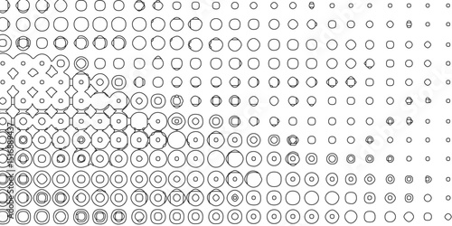 Seamless black and white grunge halftone pattern dot background texture overlay distress gradient pattern design, monochrome printing abstract halftone trendy defect overlay creative design texture.