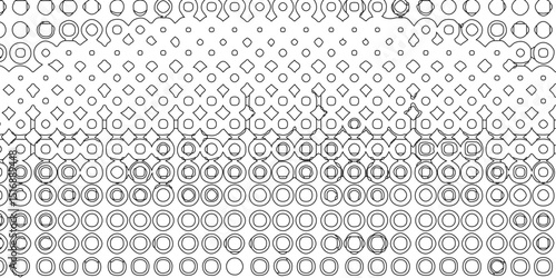 Seamless black and white grunge halftone pattern dot background texture overlay distress gradient pattern design, monochrome printing abstract halftone trendy defect overlay creative design texture.