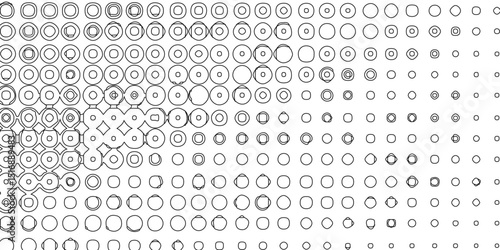 Seamless black and white grunge halftone pattern dot background texture overlay distress gradient pattern design, monochrome printing abstract halftone trendy defect overlay creative design texture.