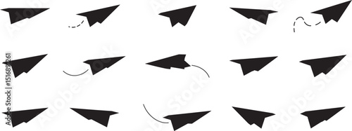 Paper airplane vector graphic seamless pattern design for backgrounds and creative projects stock illustration