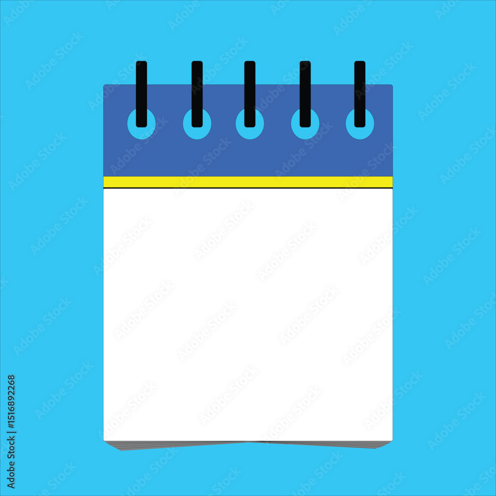 Colorful Calendar icon. Highlighted day on the calendar. Copy space, flat vector illustration. Colorful Calendar icon. Highlighted day on the calendar. Copy space, flat vector illustration.