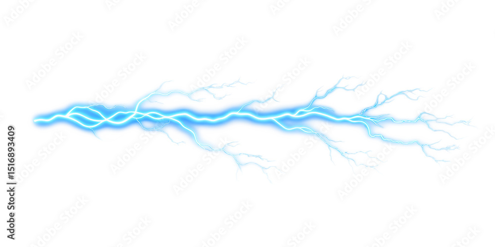 glowing blue lightning electrifies isolated on white background PNG glowing blue lightning electrifies isolated on white background PNG