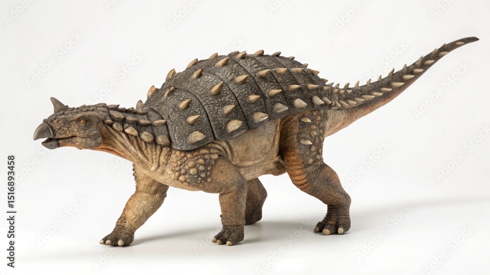 Fototapeta premium Euoplocephalus on studio background