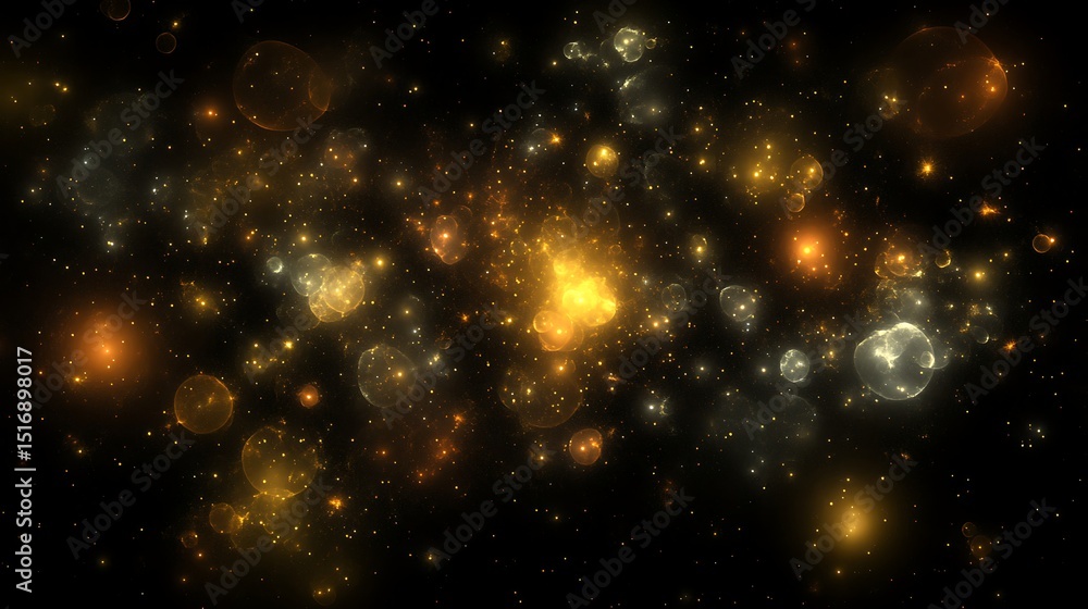 Obraz premium Abstract golden space