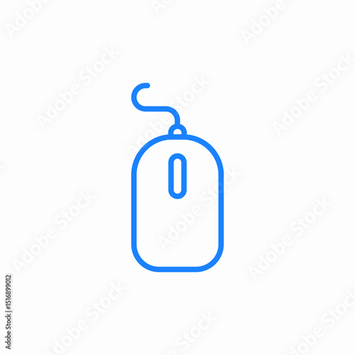 computer mouse icon sign vector
