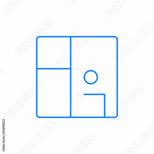 house plan icon sign vector