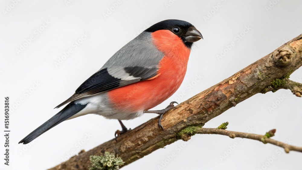Eurasian Bullfinch on studio background Eurasian Bullfinch on studio background