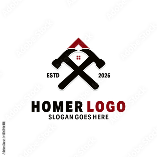 Homer Logo Design Illustration Template.