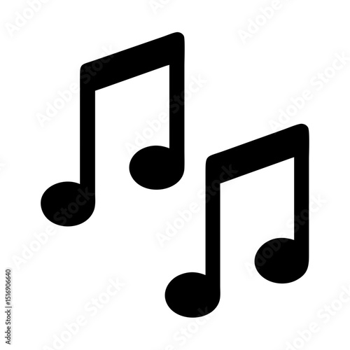Download royalty free music notes vector graphic for musical composition and design needs