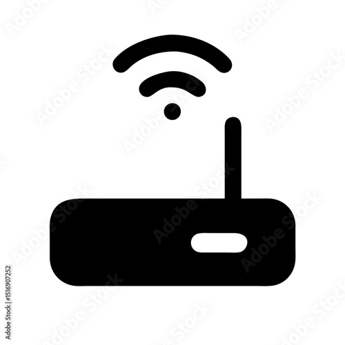 Wifi router icon vector illustration for wireless internet connection and network signal