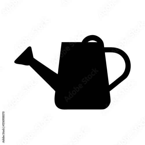 Watering can vector icon for garden tools and equipment irrigation and horticulture design needs