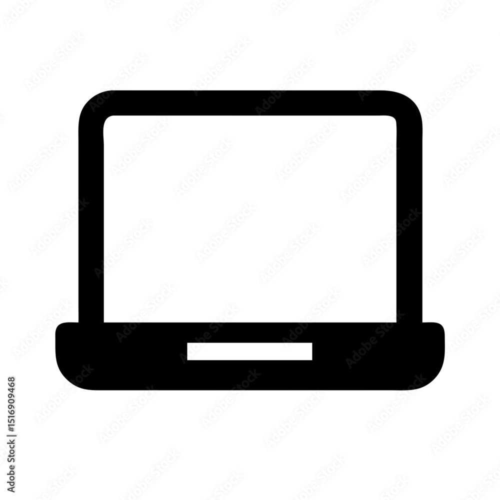 Laptop computer icon vector illustration for technology and business presentation design needs Laptop computer icon vector illustration for technology and business presentation design needs