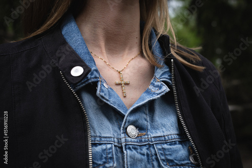 young christ woman in the park