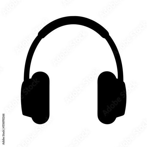 Black headphones music audio sound listen headset dj technology wireless entertainment device accessory