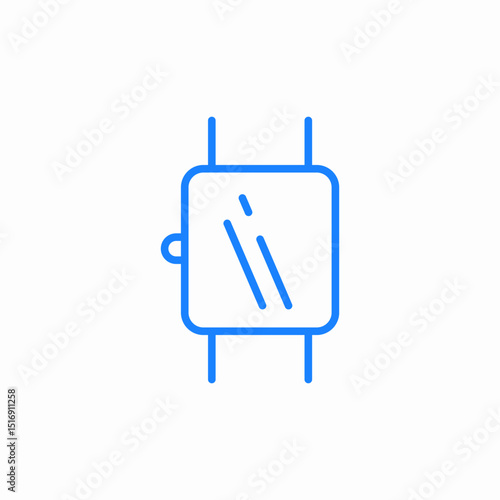 smart watch device icon sign vector