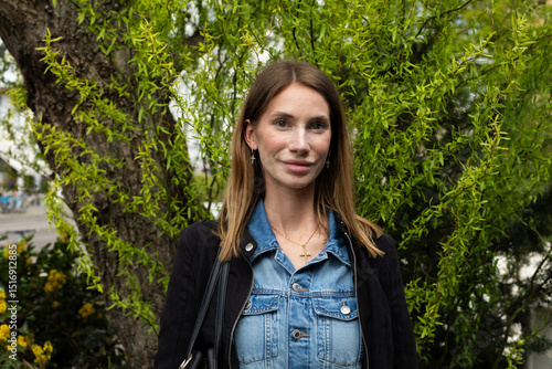 young christ woman in the park