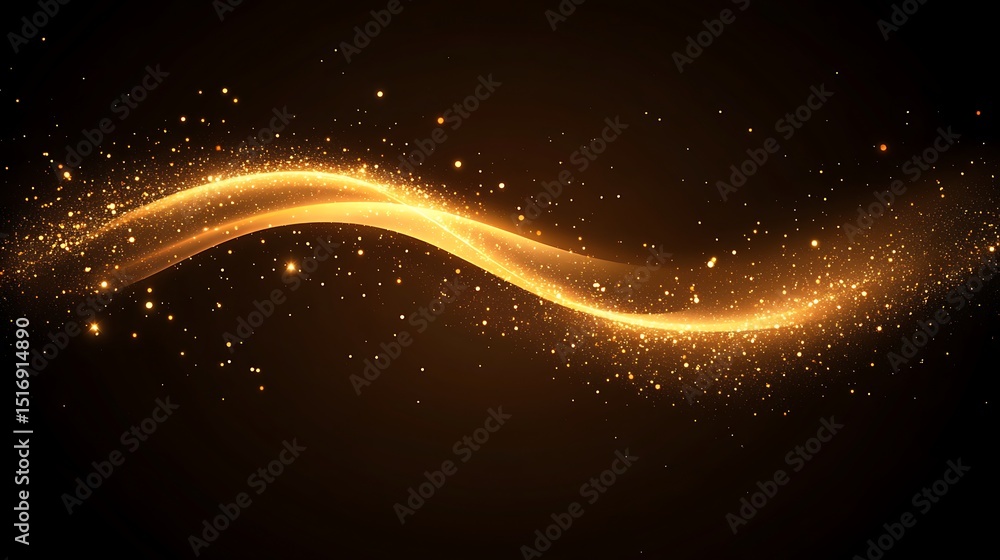 Obraz premium Abstract gold wave design (82)