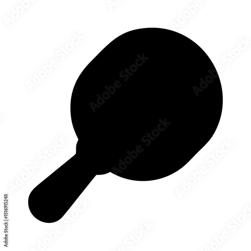 Find best handheld mirror for makeup application and personal grooming black silhouette vector icon