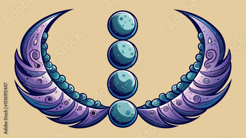 Moon phases tattoo flows across the spine, each crescent finely inked. A close view captures subtle texture and gradient shadows, representing cycles of change and feminine lunar energy.

