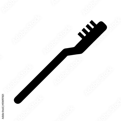 Illustration of toothbrush dental care oral hygiene teeth cleaning tool health brush equipment daily routine