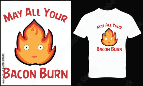 BBQ T-shirt design vector.