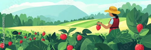 A cozy cottage surrounded by fruit trees, peaceful and dreamy setting