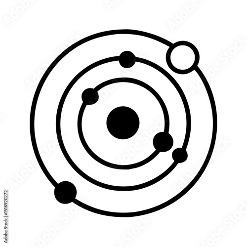 Orbit planetary system science astronomy space universe galaxy solar system planets orbits model atom