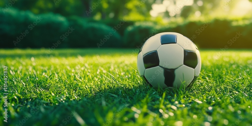 Fototapeta premium Soccer Ball on Grass