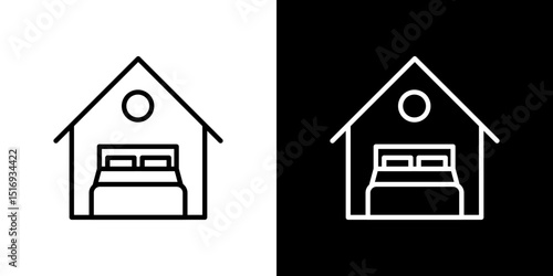Accomodation icon symbol concept for graphic design, Website, UI. Svg