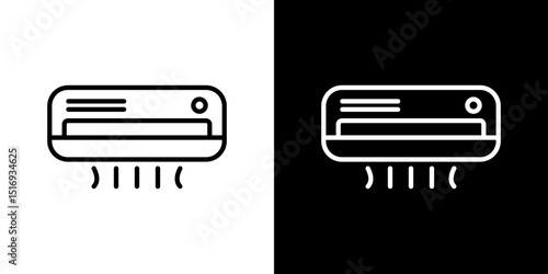 Air conditioner icon symbol concept for graphic design, Website, UI. Svg