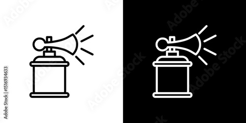 Air horn icon symbol concept for graphic design, Website, UI. Svg