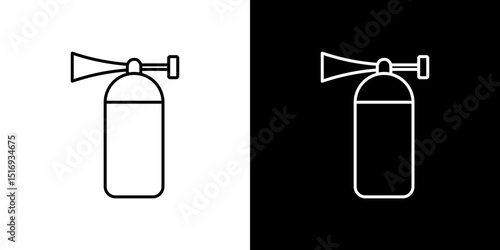 Air horn icon symbol concept for graphic design, Website, UI. Svg