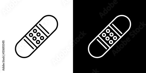 Band aid icon symbol concept for graphic design, Website, UI. Svg