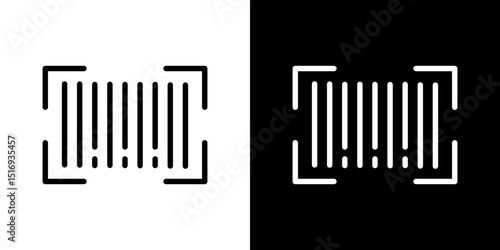 Barcode read icon symbol concept for graphic design, Website, UI. Svg