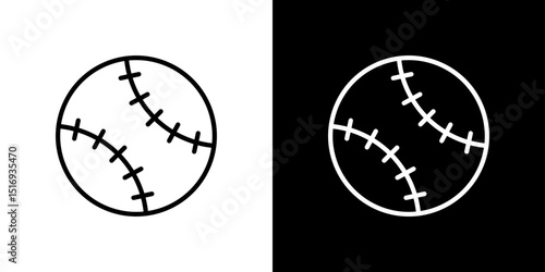 Baseball icon symbol concept for graphic design, Website, UI. Svg