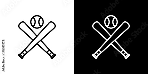 Baseball icon symbol concept for graphic design, Website, UI. Svg