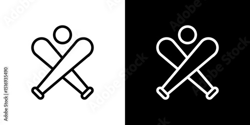 Baseball icon symbol concept for graphic design, Website, UI. Svg