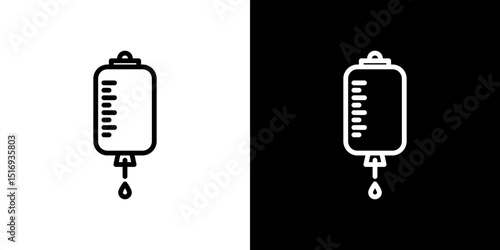 Blood transfusion icon symbol concept for graphic design, Website, UI. Svg