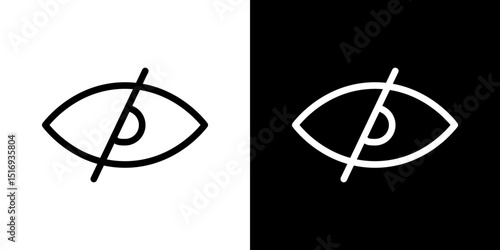 Blindness icon symbol concept for graphic design, Website, UI. Svg