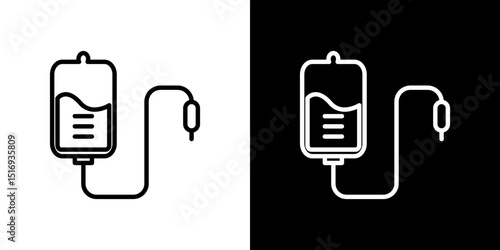 Blood transfusion icon symbol concept for graphic design, Website, UI. Svg
