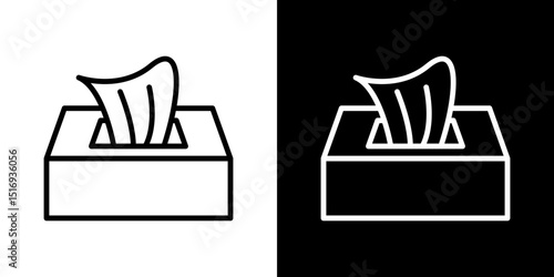 Box tissue icon symbol concept for graphic design, Website, UI. Svg