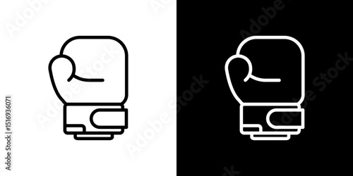 Boxing glove icon symbol concept for graphic design, Website, UI. Svg