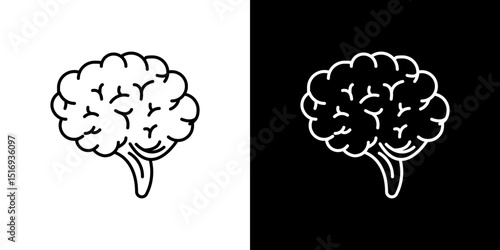 Brain icon symbol concept for graphic design, Website, UI. Svg