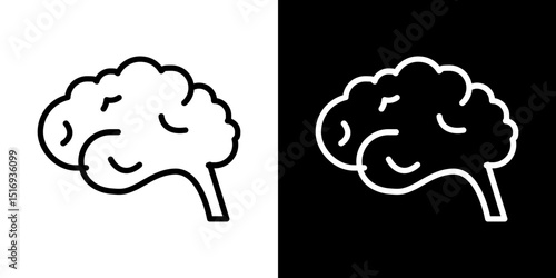 Brain icon symbol concept for graphic design, Website, UI. Svg