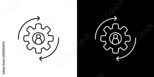 Business development icon symbol concept for graphic design, Website, UI. Svg
