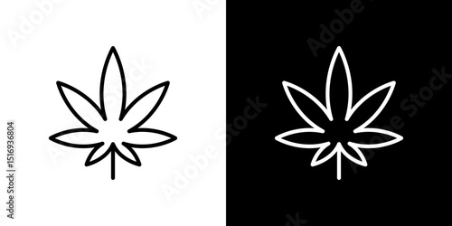 Cannabis icon symbol concept for graphic design, Website, UI. Svg