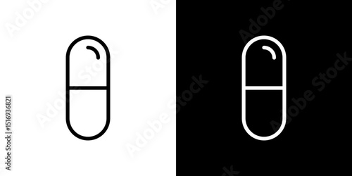Capsules icon symbol concept for graphic design, Website, UI. Svg