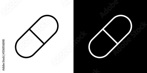 Capsules icon symbol concept for graphic design, Website, UI. Svg