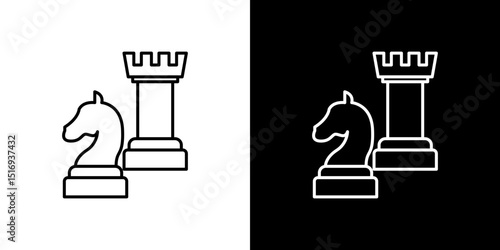 Chess icon symbol concept for graphic design, Website, UI. Svg